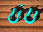 Shackles 3/4" (PAIR) Custom Powder Coated D Ring Shackles for Trucks and Jeeps